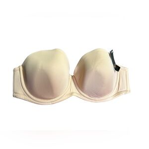 WACOAL womens red carpet tan size 36C underwire strapless bra style 854119 NWT